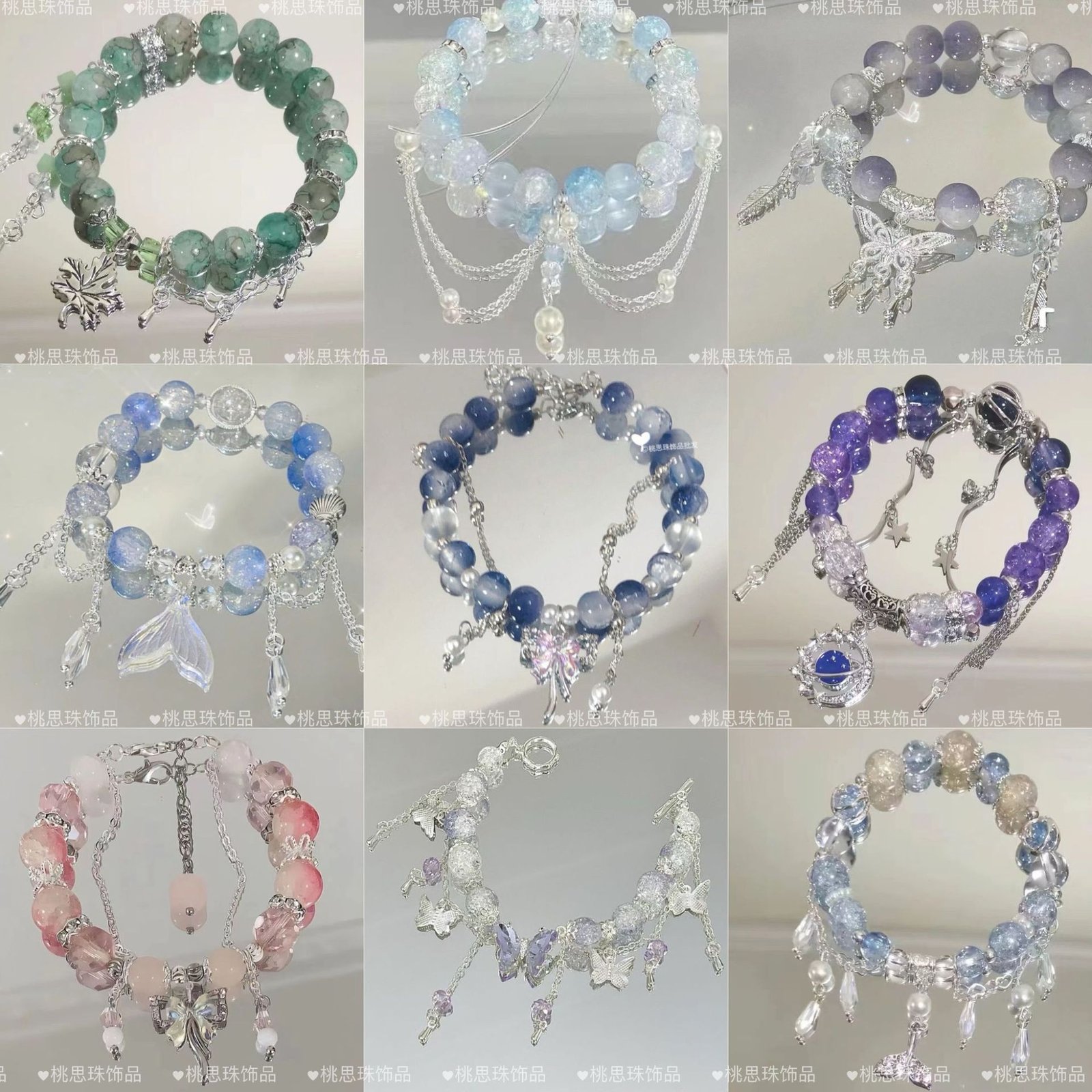 Beaded tassel bracelet for women, niche design, high-value, unique, and versatile.